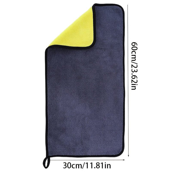 Planet Gates High-density Car Wash Towel, Coral Fleece Double-sided Thickened Car Towel, Absorbent Glass Cleaning Towel, Multi-functional Towel