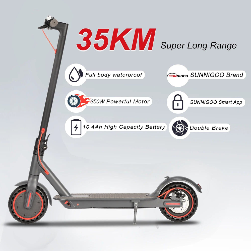 Planet Gates High-End Adult Electric Scooter 8.5in 36v350w Folding Electric Scooter Ultra-Light Smart Mobility Bike M365 White Grey