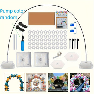 Planet Gates High-end Boxed Set (with Accessories Manual) 1 Set, Balloon Arch Stand Kit Adjustable Balloon Arch Frame Water Filling Base Reusable Background Stand Kit, Used For Birthday Party Graduation Wedding Bride Gift Meeting