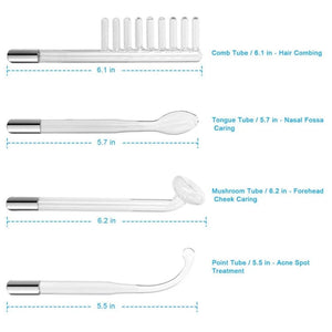 Planet Gates High Frequency Skin Therapy Wand Machine Portable Handheld for Acne Massage Skin Rejuvenation Tightening Wrinkle Reducing Tool