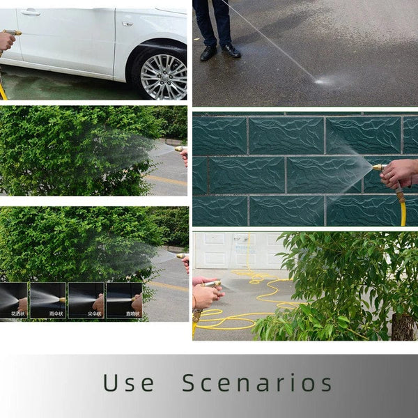 Planet Gates High Pressure Garden Water Hose Expandable Double Metal Connector Pvc Reel Magic Water Pipes for Garden Farm Irrigation Car Wash