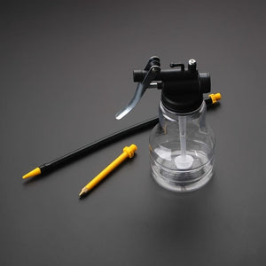 Planet Gates High Pressure Transparent Oil Bottle 250ml Plastic Hose Drop Resistant Copper Tip Nozzle Oil Filler Oil Bottle Oil Gun