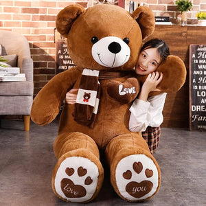Planet Gates High Quality 4 Colors Teddy Bear With Scarf Stuffed Animals Bear Plush Toys Doll Pillow Kids Lovers Birthday Baby Gift