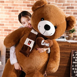 Planet Gates High Quality 4 Colors Teddy Bear With Scarf Stuffed Animals Bear Plush Toys Doll Pillow Kids Lovers Birthday Baby Gift