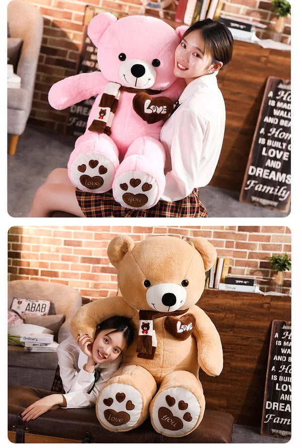 Planet Gates High Quality 4 Colors Teddy Bear With Scarf Stuffed Animals Bear Plush Toys Doll Pillow Kids Lovers Birthday Baby Gift