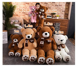 Planet Gates High Quality 4 Colors Teddy Bear With Scarf Stuffed Animals Bear Plush Toys Doll Pillow Kids Lovers Birthday Baby Gift