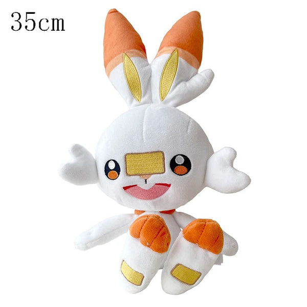 Planet Gates high quality HQ Scorbunny Plush Toy Sword and Shield Pokemon Peluche Stuffed Doll Cartoon Bunny Rabbit Christmas Gift