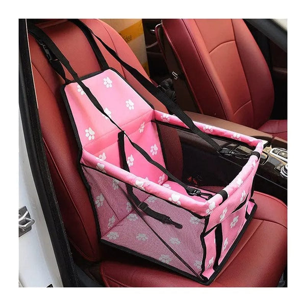Planet Gates High Quality Pet Dog Car Booster Seat Pet Mesh Puppy Safety Belt Stable Foldable Travel Pet Dog Car Seat Booster Basket