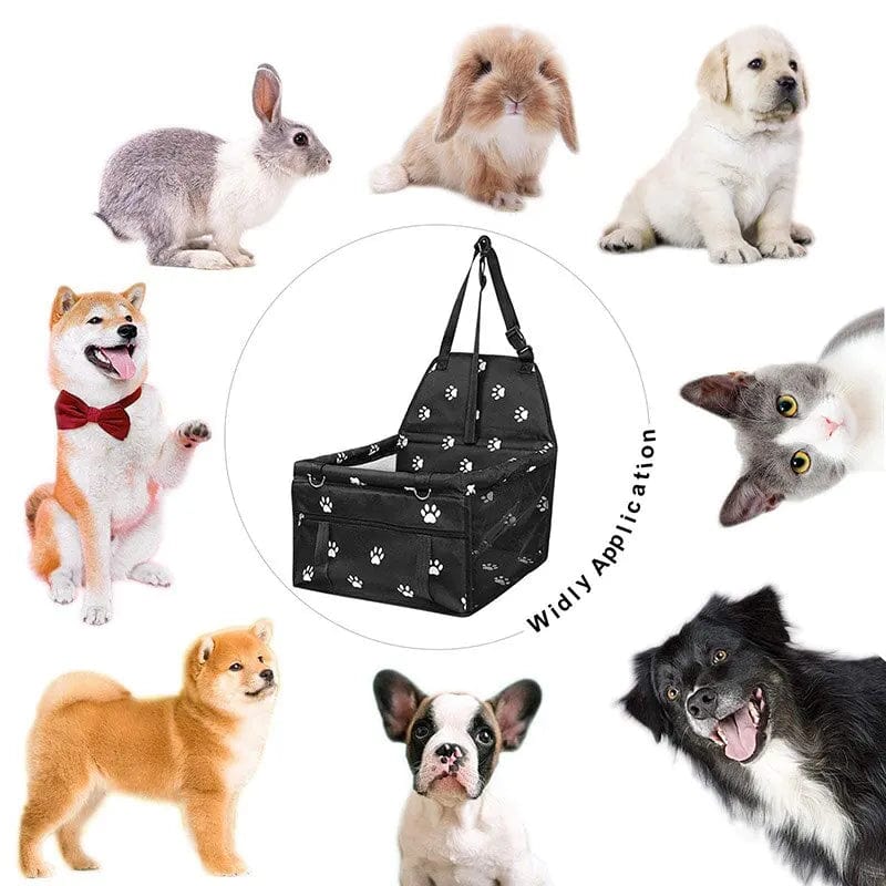 Planet Gates High Quality Pet Dog Car Booster Seat Pet Mesh Puppy Safety Belt Stable Foldable Travel Pet Dog Car Seat Booster Basket