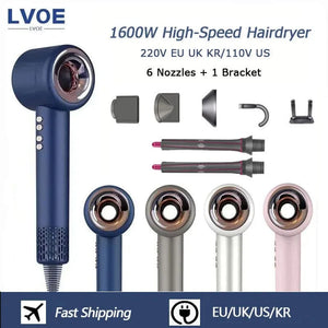 Planet Gates High Speed Anion Hair Dryers Wind Speed 65m/s 1600W 110000 Rpm Professional Hair Care Quick Drye Negative Ion Hair dryer