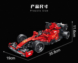 Planet Gates High-tech Building Blocks F1 Formula 1 Remote Control Super Racing Car Moc Bricks RC Technical Model Toy Creative Expert 1089pcs