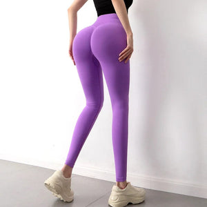 Planet Gates High Waist  Push Up Seamless Sport Legging  Women Yoga Pants Super Stretchy Gym Workout  Tights Sport Leggings Running Pants