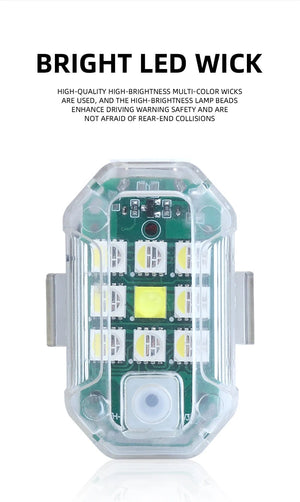 Planet Gates Highlight Wireless Remote Control LED Strobe Light Drone Strobe Light Aircraft Strobe Lights Flash Position Wireless Light