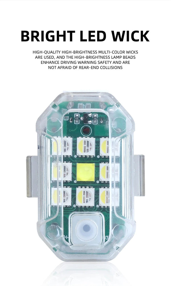 Planet Gates Highlight Wireless Remote Control LED Strobe Light Drone Strobe Light Aircraft Strobe Lights Flash Position Wireless Light