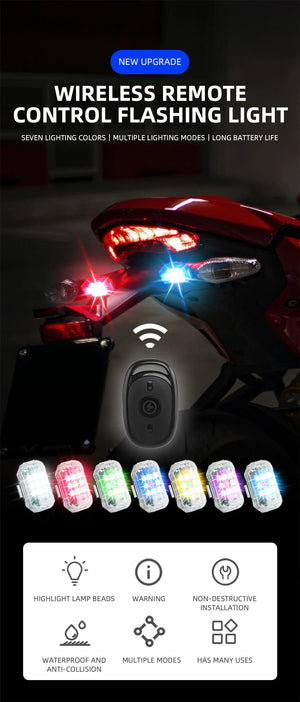 Planet Gates Highlight Wireless Remote Control LED Strobe Light Drone Strobe Light Aircraft Strobe Lights Flash Position Wireless Light