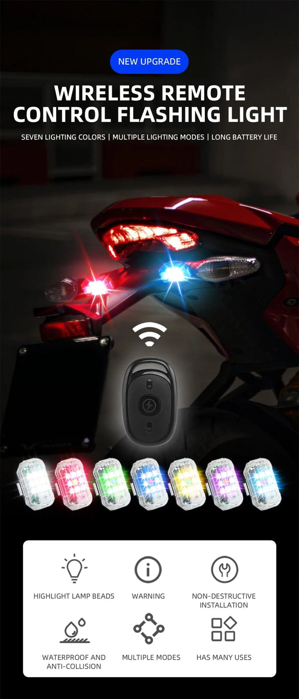 Planet Gates Highlight Wireless Remote Control LED Strobe Light Drone Strobe Light Aircraft Strobe Lights Flash Position Wireless Light