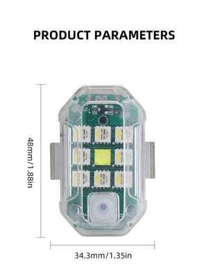 Planet Gates Highlight Wireless Remote Control LED Strobe Light Drone Strobe Light Aircraft Strobe Lights Flash Position Wireless Light