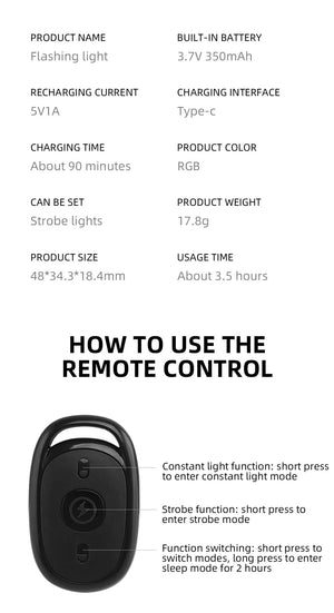 Planet Gates Highlight Wireless Remote Control LED Strobe Light Drone Strobe Light Aircraft Strobe Lights Flash Position Wireless Light