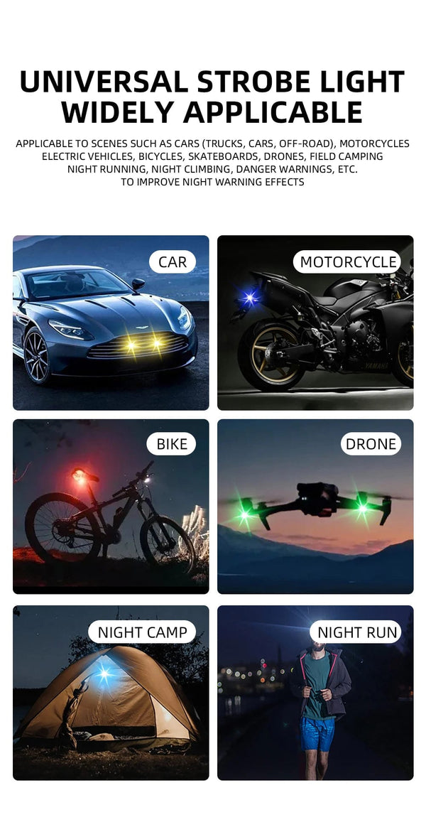 Planet Gates Highlight Wireless Remote Control LED Strobe Light Drone Strobe Light Aircraft Strobe Lights Flash Position Wireless Light