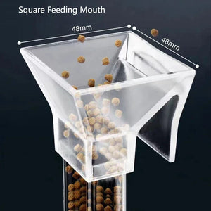 Planet Gates Highly Transparent Acrylic Aquarium Feeder Tube Dish Transparent Fish Tank Shrimp Snail Shrimp Food Feeding Bowl Accessories