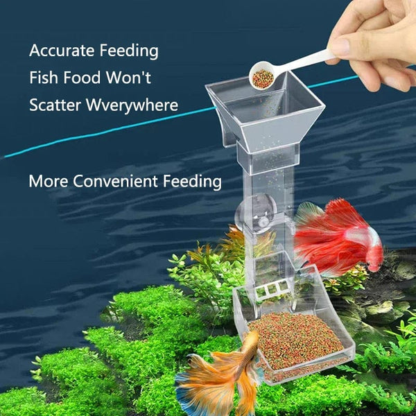 Planet Gates Highly Transparent Acrylic Aquarium Feeder Tube Dish Transparent Fish Tank Shrimp Snail Shrimp Food Feeding Bowl Accessories