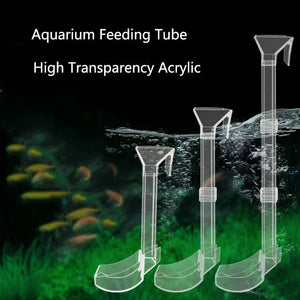 Planet Gates Highly Transparent Acrylic Aquarium Feeder Tube Dish Transparent Fish Tank Shrimp Snail Shrimp Food Feeding Bowl Accessories