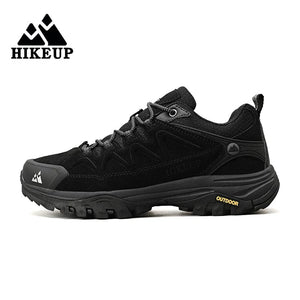 Planet Gates HIKEUP Leather Men's Outdoor Hiking Shoes Tourist Trekking Sneakers Mountain Climbing Trail Jogging Shoes For Men Factory Outlet