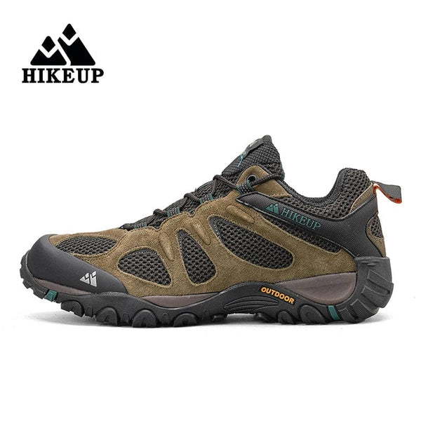 Planet Gates HIKEUP Men Shoes Breathable Splashproof Outdoor Hiking Shoes Mountain Climbing Sport Men Hunting Trekking Sneaker