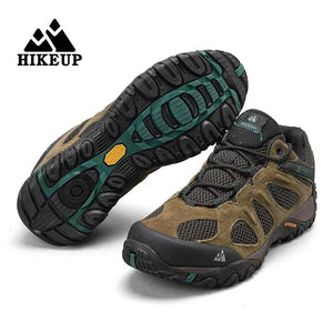 Planet Gates HIKEUP Men Shoes Breathable Splashproof Outdoor Hiking Shoes Mountain Climbing Sport Men Hunting Trekking Sneaker