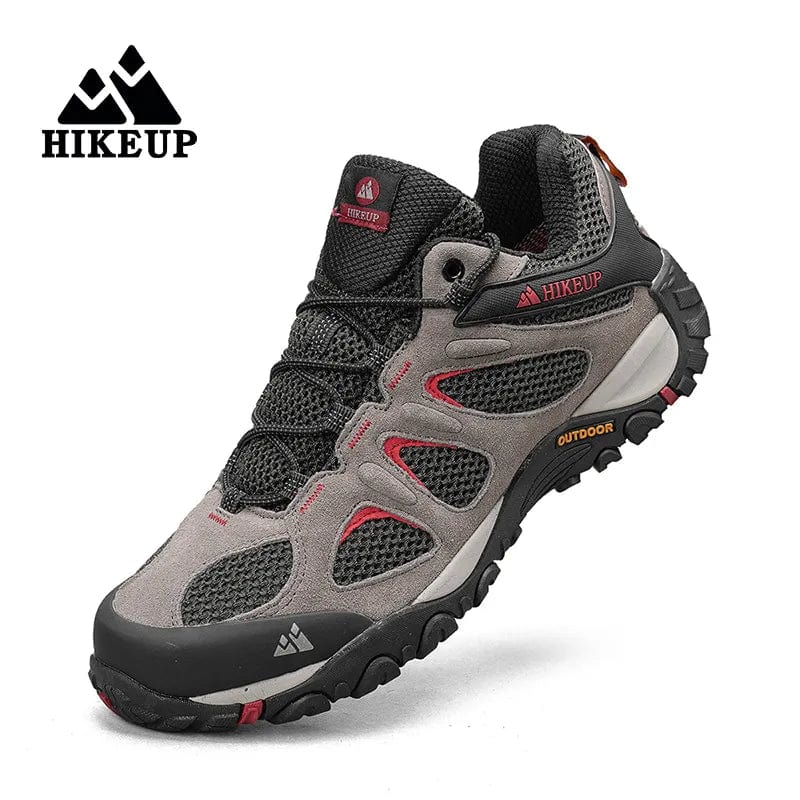 Planet Gates HIKEUP New Non-slip Wear Resistant Men‘s Outdoor Hiking Shoes Breathable Splashproof Climbing Men Sneaker Hunting Mountain Shoes