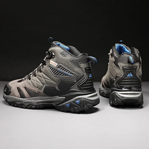 Planet Gates HIKEUP Winter Boot Men Outdoor Hiking Boots Suede High Top Trekking Men Shoes Rainproof Tactical Combat Military Boots