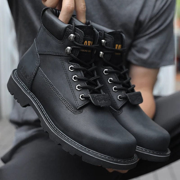 Planet Gates Hiking shoes Men waterproof hunting Boots Tactical Desert Combat Ankle Boots Male Military Women Work Leather Walking Sneakers