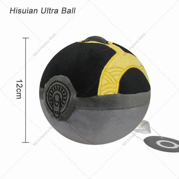 Planet Gates Hisuian Ultra Ball 9Styles Pokemon Plush Pokeball Stuffed Toy Master Ball Poke Ball Great Ball Beast Ball Dusk Ball Hisuian Ultra Ball Peluche Doll