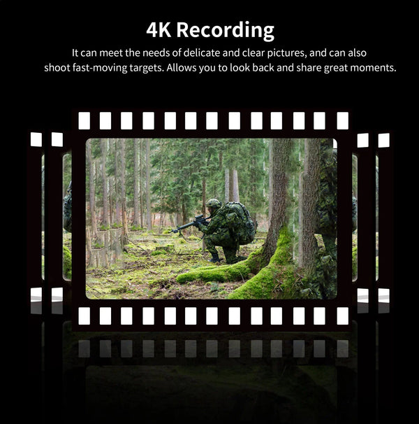 Planet Gates HitCam Complete Set RunCam HitCam 4K 10X Optics Zoom Digital Airsoft Camera