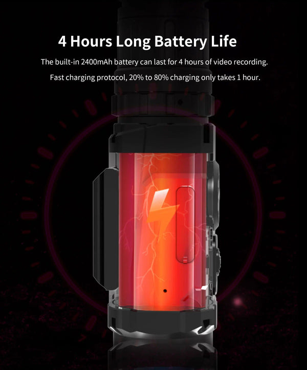 Planet Gates HitCam Complete Set RunCam HitCam 4K 10X Optics Zoom Digital Airsoft Camera