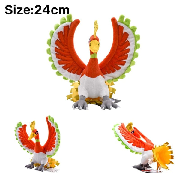 Planet Gates Ho-Oh Legendary Pokemon Plush Toys Lugias Lucario Giratina Koraidon Zacian Solgaleo Figures Cartoon Soft Stuffed Toy Gifts