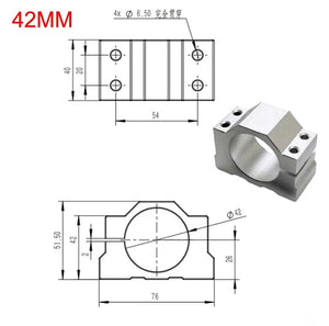 Planet Gates hole 65mm 1PCS Hole 40mm/42mm/45mm/48mm/52mm /65mmMount Bracket Spindle Fixture For DC spindle motor