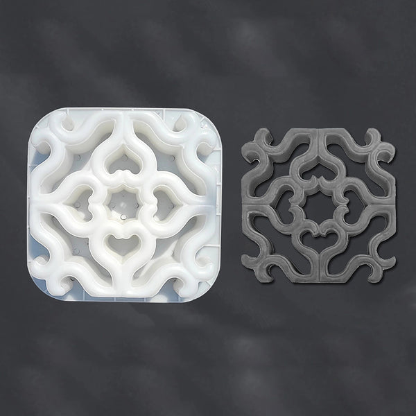 Planet Gates Hollow Diamond Garden Building Concrete Mold Fence Hollow Plastic Brick Mold Antique Courtyard Lawn Flower Pool Cement Mold