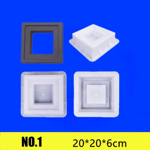 Planet Gates Hollow Diamond Garden Building Concrete Mold Fence Hollow Plastic Brick Mold Antique Courtyard Lawn Flower Pool Cement Mold