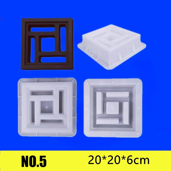 Planet Gates Hollow Diamond Garden Building Concrete Mold Fence Hollow Plastic Brick Mold Antique Courtyard Lawn Flower Pool Cement Mold
