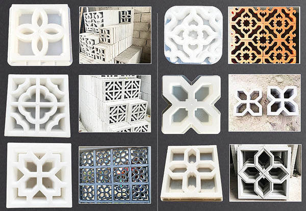 Planet Gates Hollow Diamond Garden Building Concrete Mold Fence Hollow Plastic Brick Mold Antique Courtyard Lawn Flower Pool Cement Mold