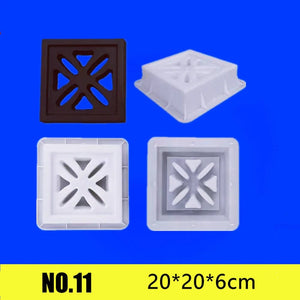 Planet Gates Hollow Diamond Garden Building Concrete Mold Fence Hollow Plastic Brick Mold Antique Courtyard Lawn Flower Pool Cement Mold
