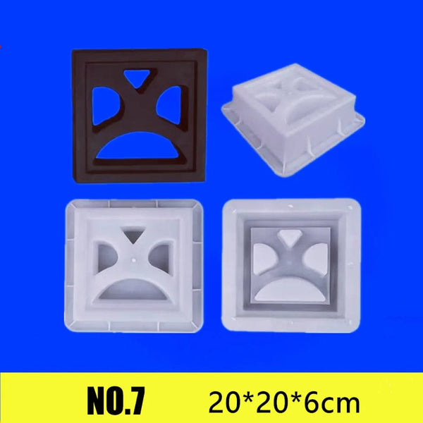 Planet Gates Hollow Diamond Garden Building Concrete Mold Fence Hollow Plastic Brick Mold Antique Courtyard Lawn Flower Pool Cement Mold