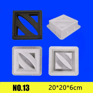 Planet Gates Hollow Diamond Garden Building Concrete Mold Fence Hollow Plastic Brick Mold Antique Courtyard Lawn Flower Pool Cement Mold