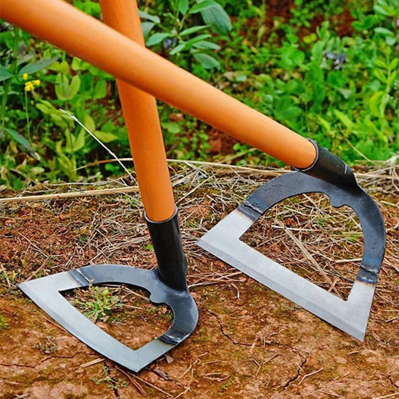 Planet Gates Hollow Hoe Weeding Rake Labor-saving Weeding & Loosening Soil Artifact Harrow Handheld steel weeding hoe Hoe Farm Tool Gardening