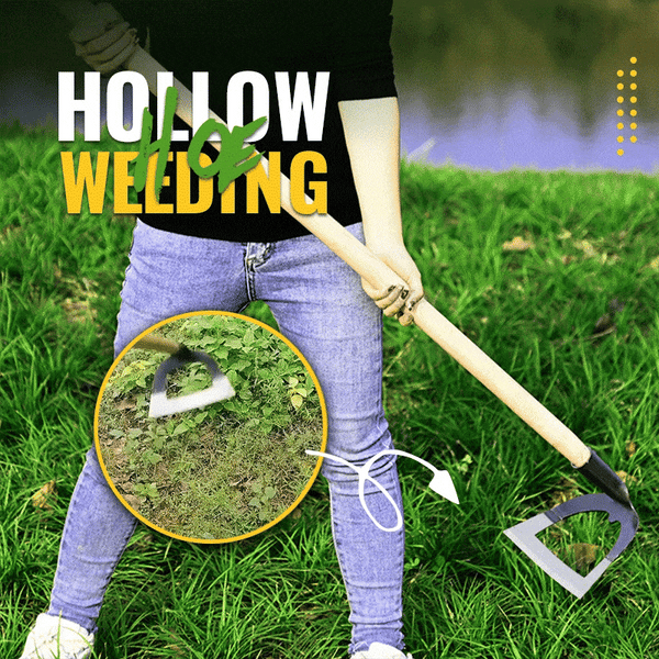 Planet Gates Hollow Hoe Weeding Rake Labor-saving Weeding & Loosening Soil Artifact Harrow Handheld steel weeding hoe Hoe Farm Tool Gardening