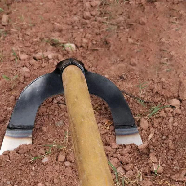 Planet Gates Hollow Hoe Weeding Rake Labor-saving Weeding & Loosening Soil Artifact Harrow Handheld steel weeding hoe Hoe Farm Tool Gardening