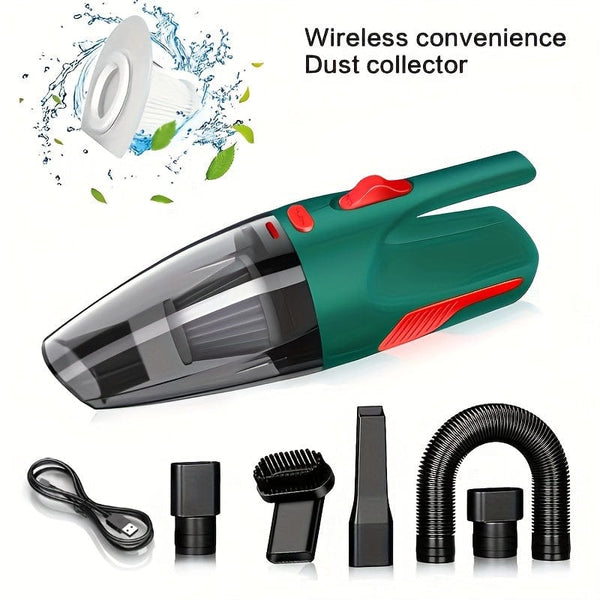 Planet Gates Home Car Dual-use High-power Handheld Wireless Car Vacuum Cleaner USB Charging Wireless Mini Car Vacuum Cleaner