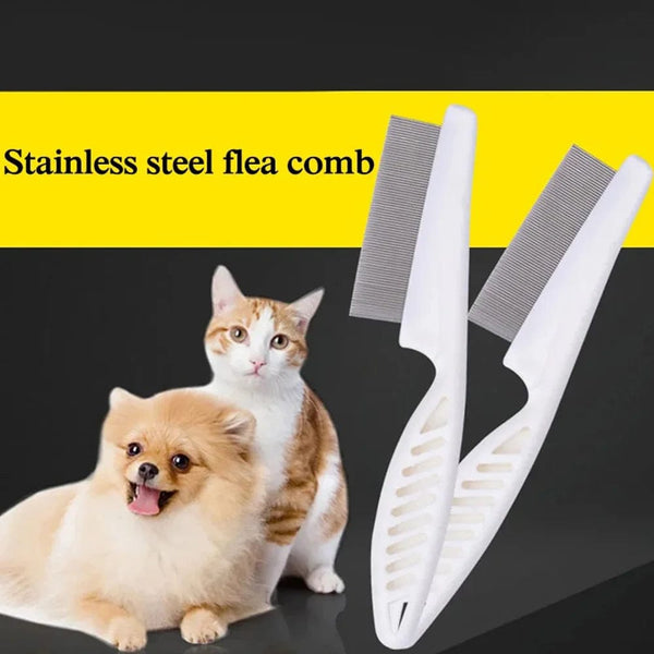 Planet Gates Home Pet Animal Care Comb Protect Flea Comb for Cat Dog Pet Stainless Steel Comfort Flea Hair Grooming Cleaning Tool Pet Product