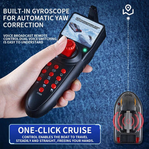 Planet Gates HONGXUNJIE HJ817 GPS Fishing Tool Smart Cruise Control RC Bait Boat Dual Motor Low Noise 3.5KG Loading 500M With Night Lights